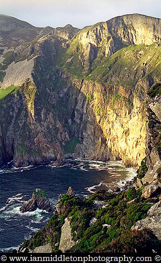 Slieve League - among the highest sea cliffs in Donegal and Ireland