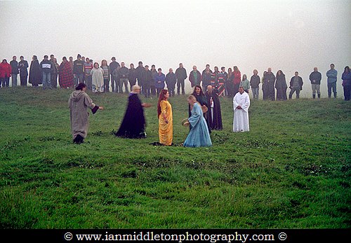A re-enactment of the Celebration of the Sunrise at Tara on the Summer Solstice day