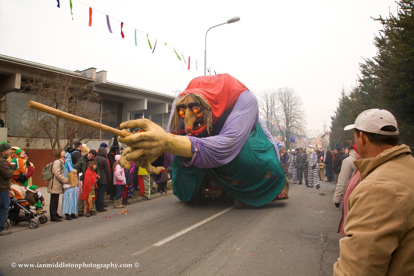 The witch of Slivnica Hill at the Pust carnival in Cerknica, Slovenia 2009.