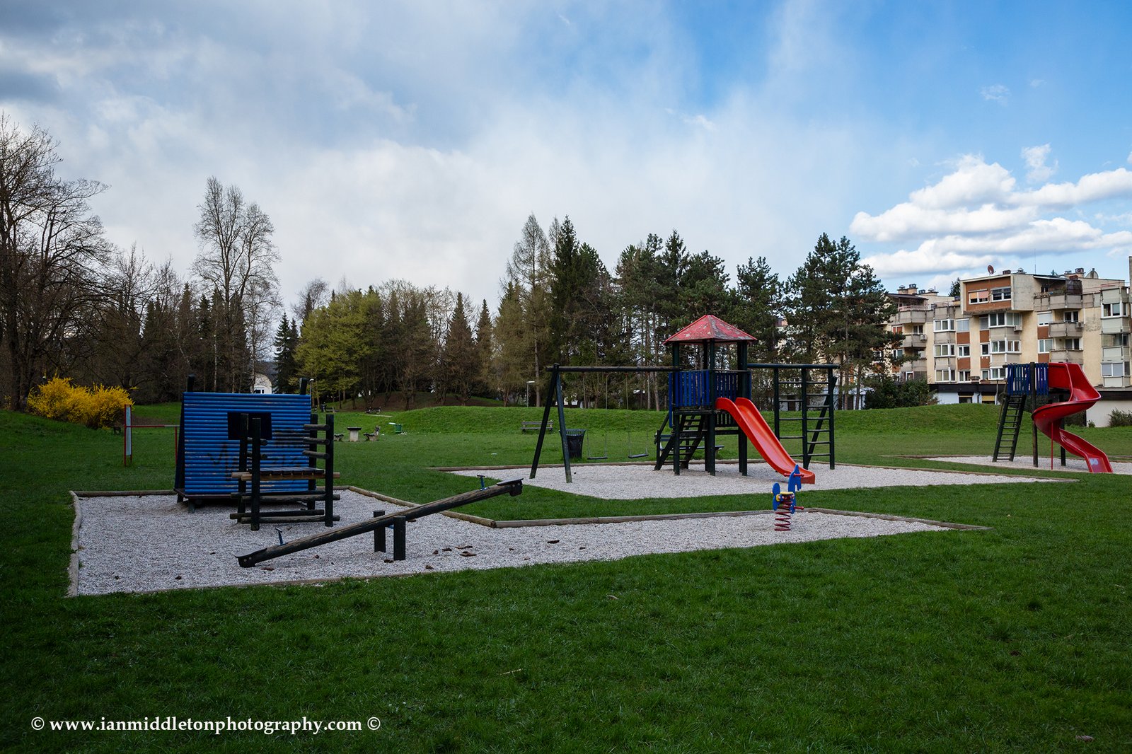 In Slovenia the government has forbidden the use of public playgrounds and all schools are closed.