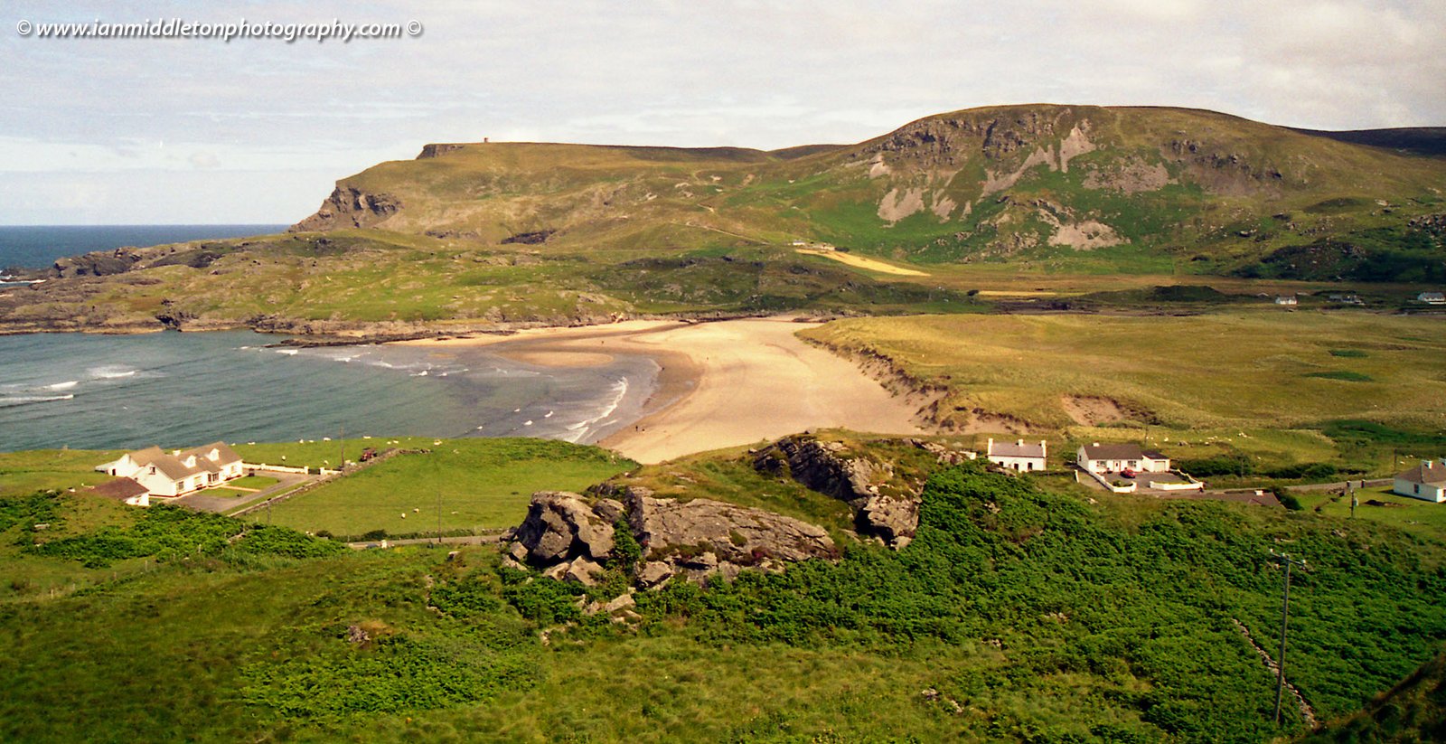 View of beach at Glencolmcille, Southern Donegal.