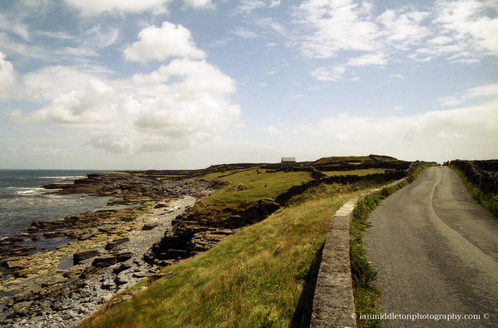 The Coast Road on Inishmore, County Galway, Ireland.