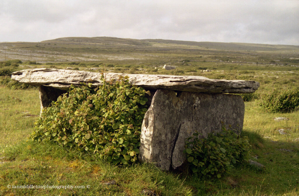 Gleninsheen Wedge Cairn, Burren, County Clare, Ireland.