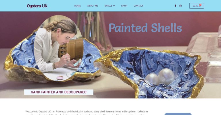 Oystera UK - Website built by Ian Middleton