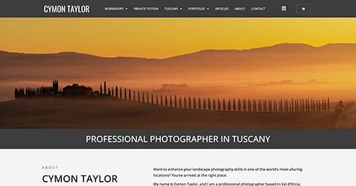 Cymon Taylor - wordpress website designed by Ian Middleton