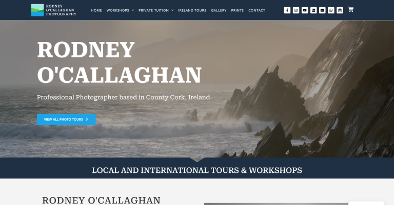 Rodney O Callaghan Photography website