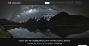 Astrophotography workshops & Tours website