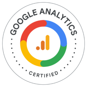 Google Analytics certification Badge - Ian Middleton