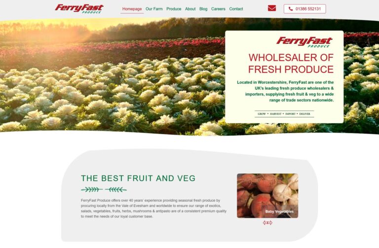FerryFast Produce Website