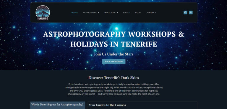 Dark Skies Tenerife Guide Website